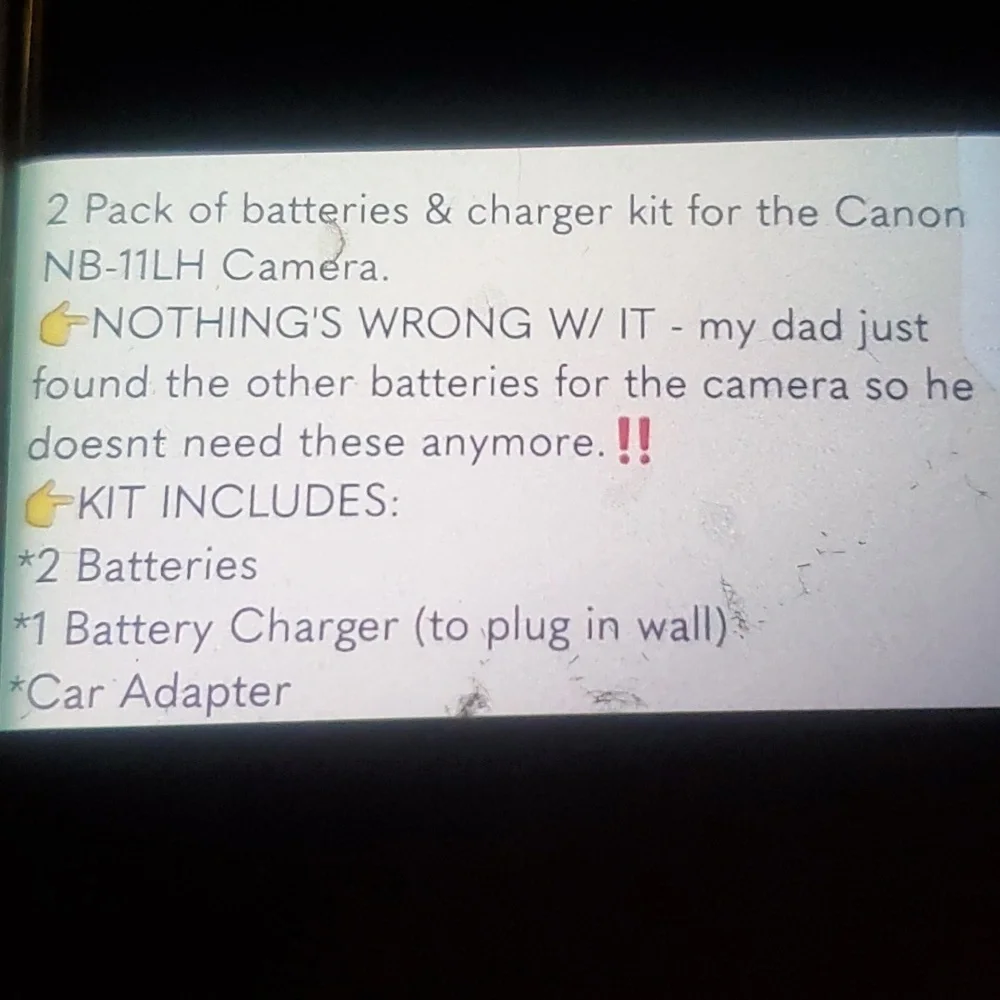 Canon NB-11LH Battery&Charger Kit